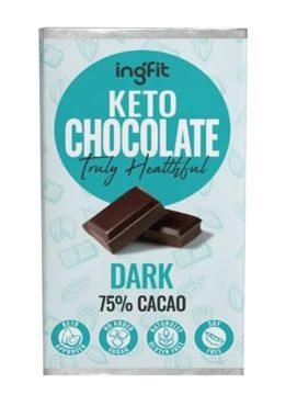 Ingfit Premium Sugar Free Dark Chocolate, 100g